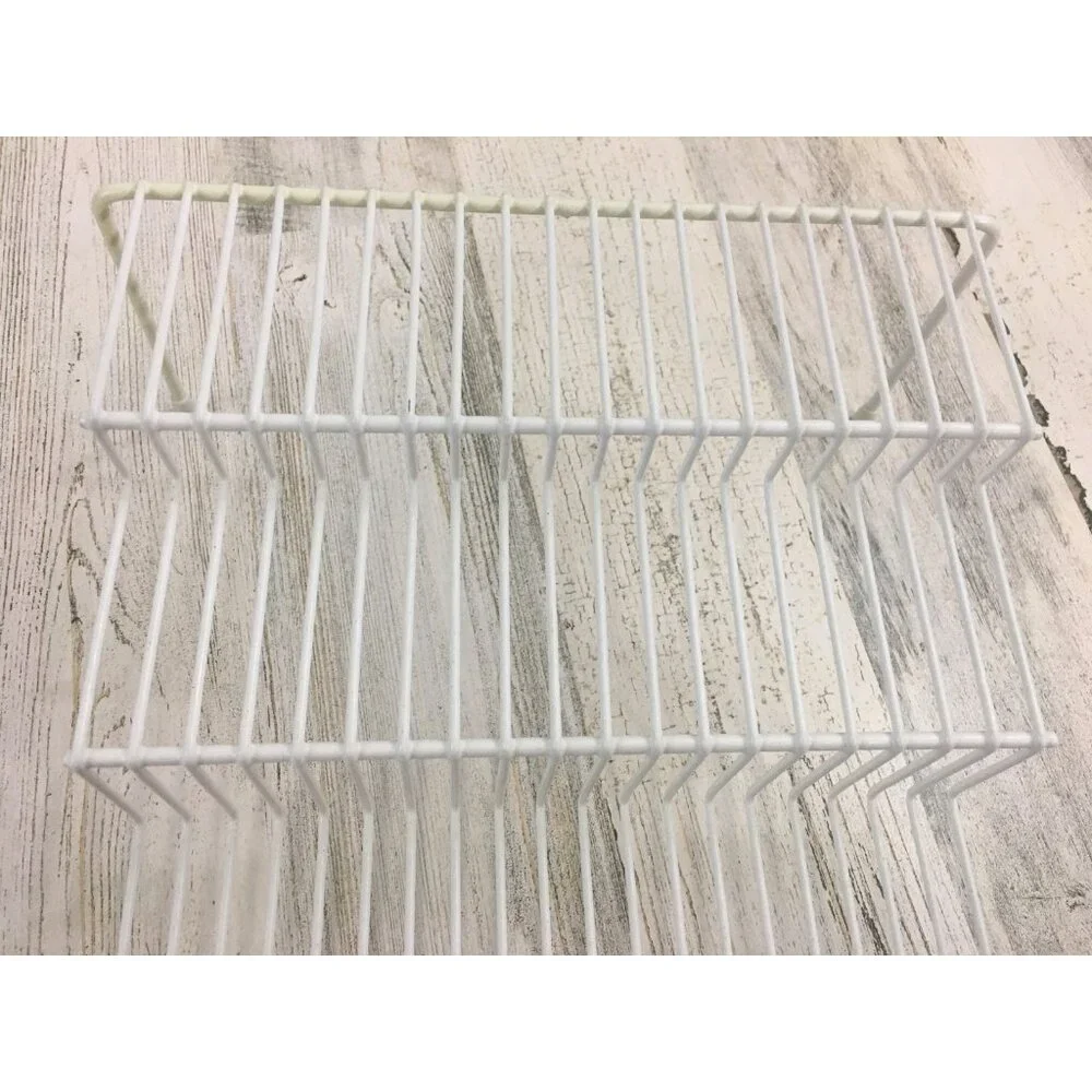 3-Tier Rack Wire Covered White Step Shelf Spice Rack